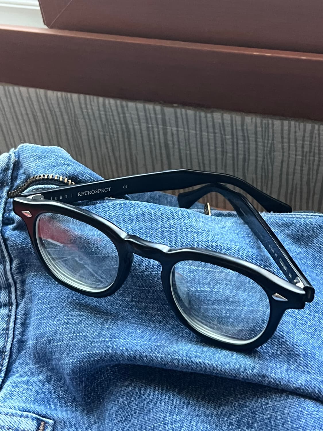 래쉬 Clift46 검정뿔테안경 상품이미지2