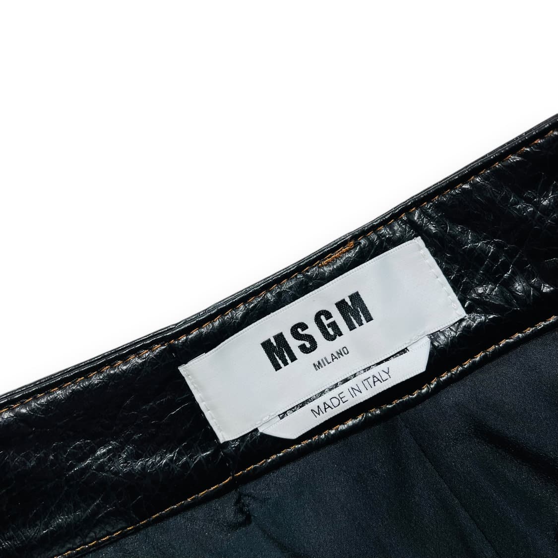 MSGM Women's black midi skirt 상품이미지5