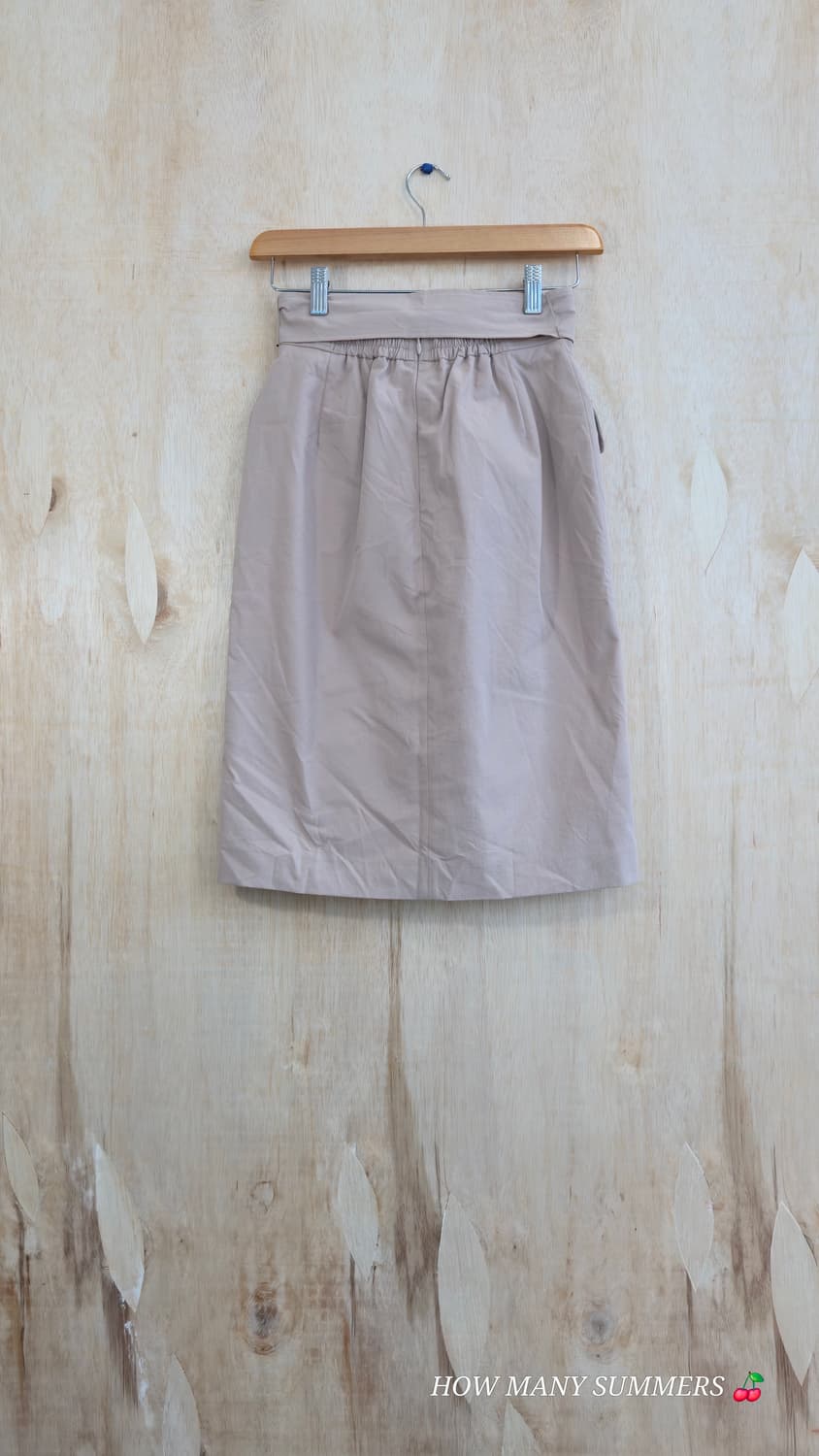 Proportion 베이지 리본 미디 스커트 xsmall 상품이미지2