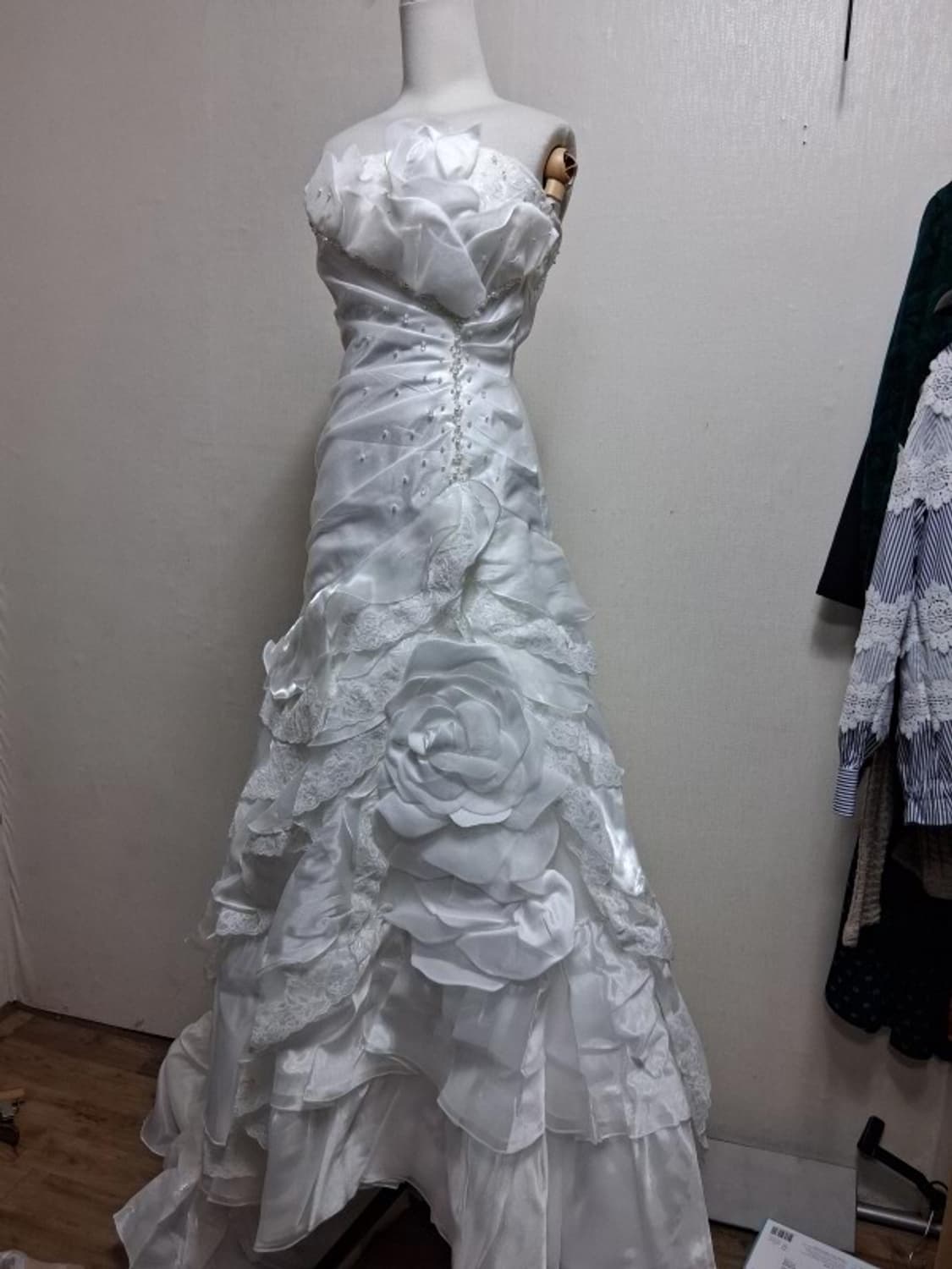일본빈티지수입 웨딩드레스 미착용새거 XXS 상품이미지1