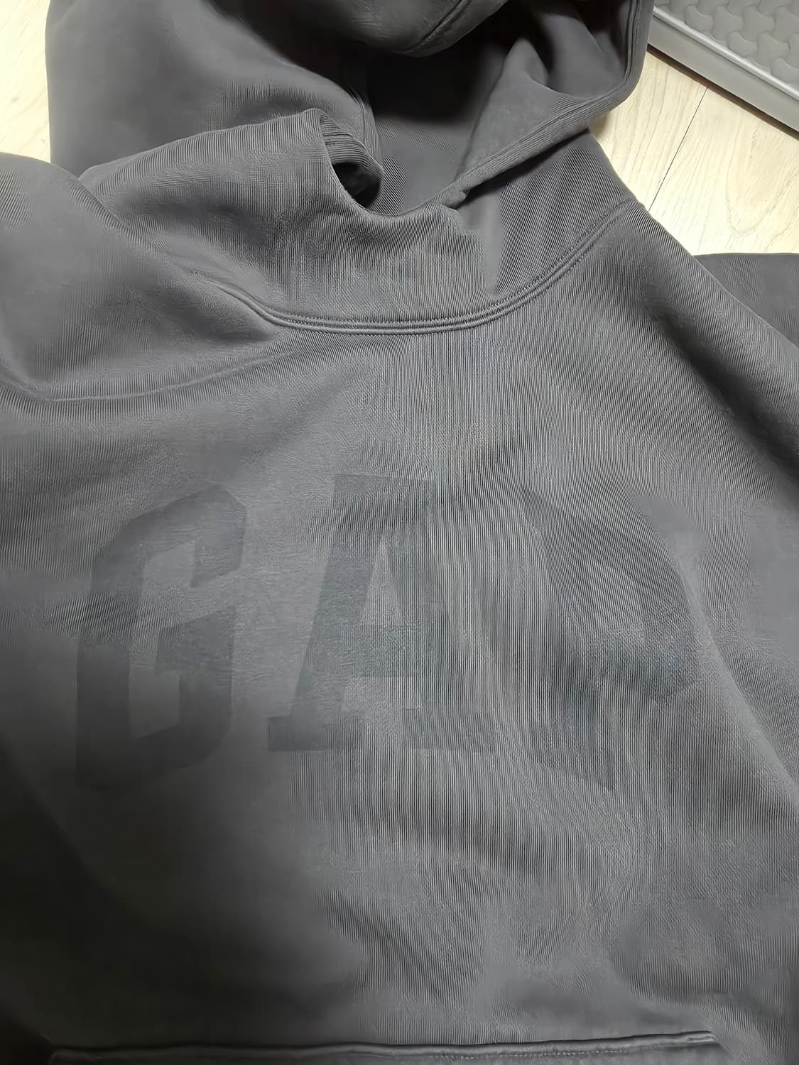 이지갭 발렌시아가 도브 후드 블랙 L 베트남산 yeezy gap 상품이미지5