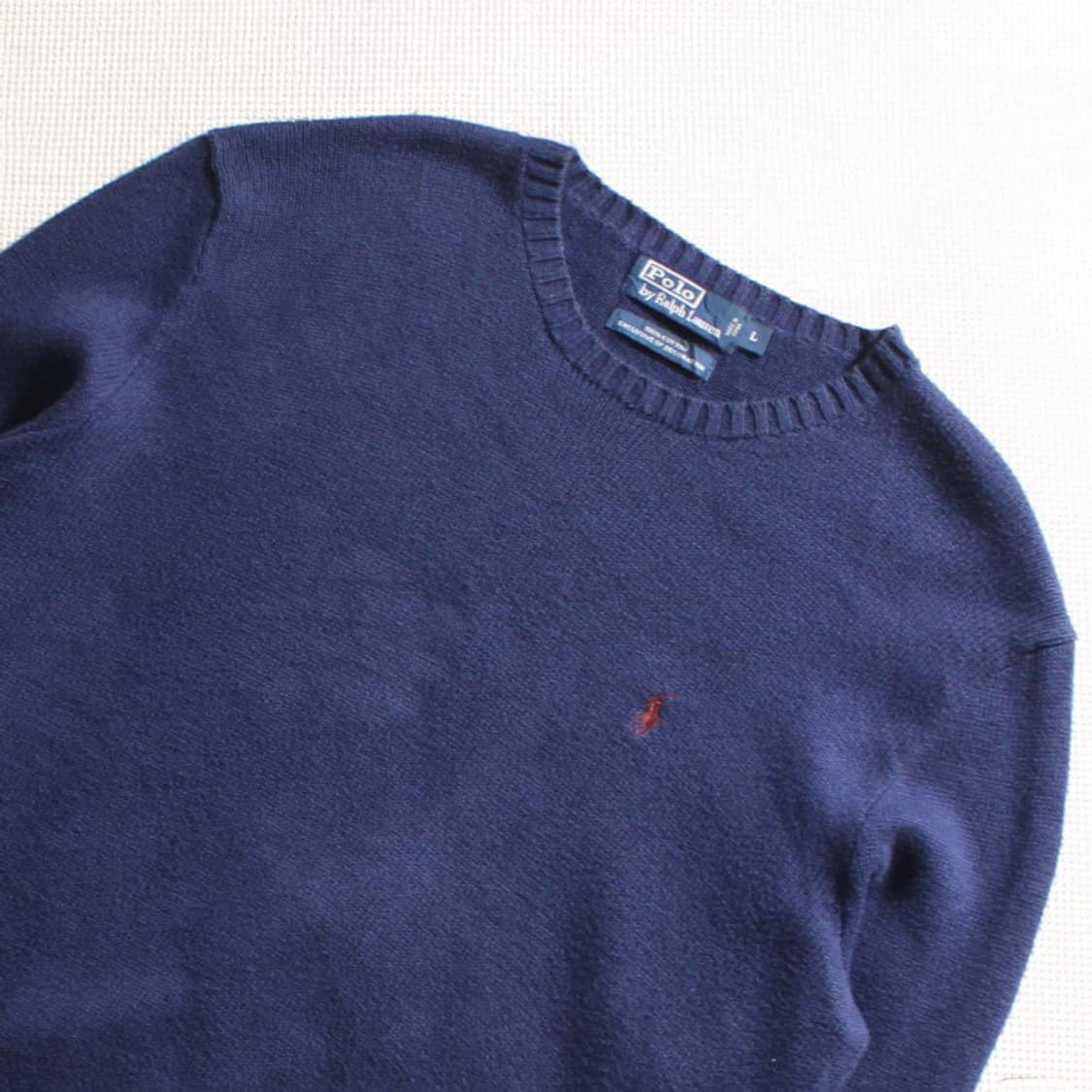 Polo 폴로 랄프로렌 네이비 라운드 니트 상품이미지3