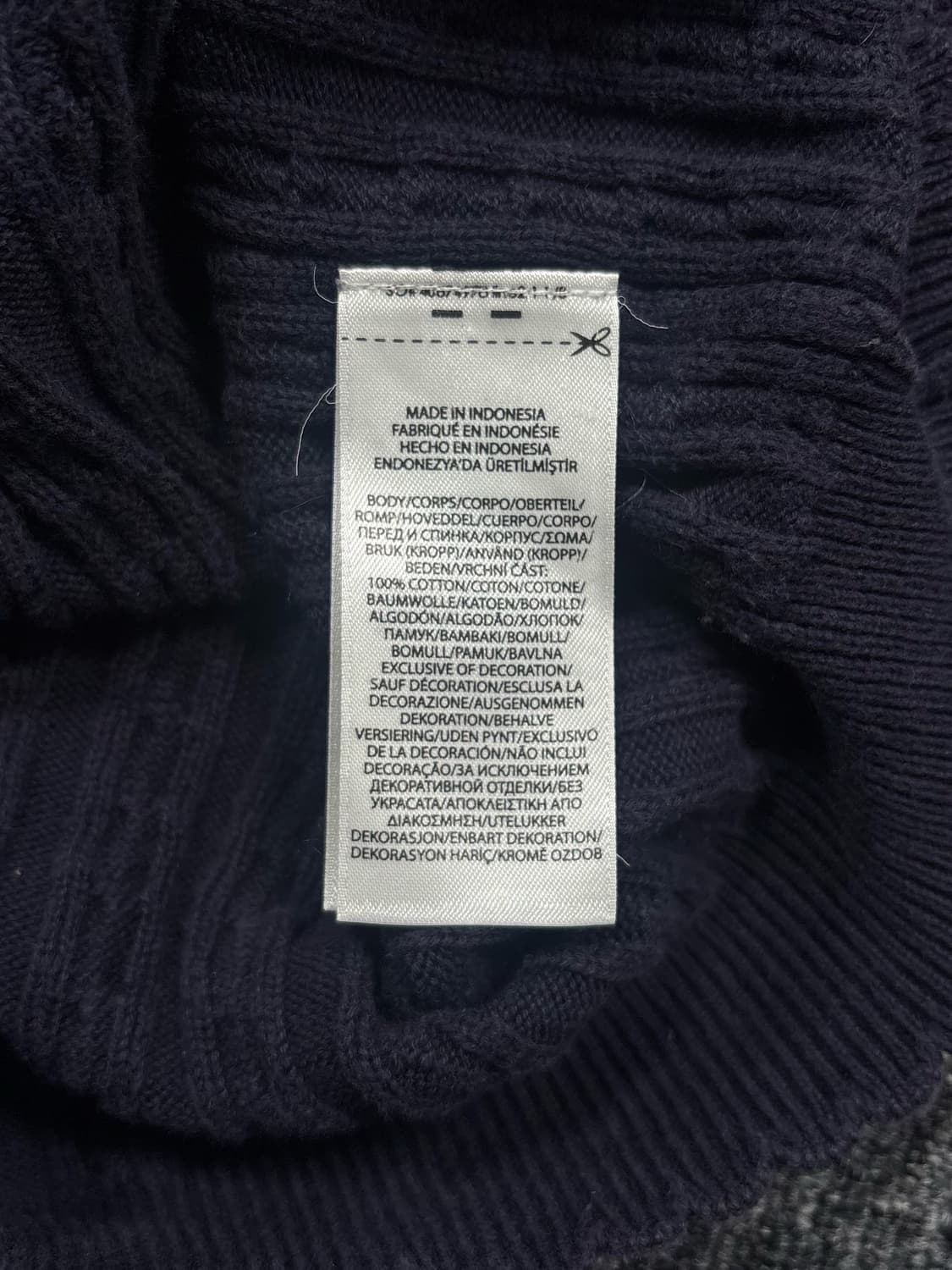 폴로 네이비 꽈배기 가디건 상품이미지6