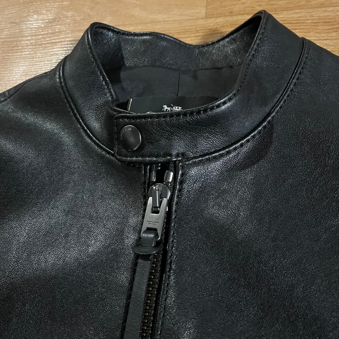 [97] 코치 레이서 블루종 가죽자켓 상품이미지3