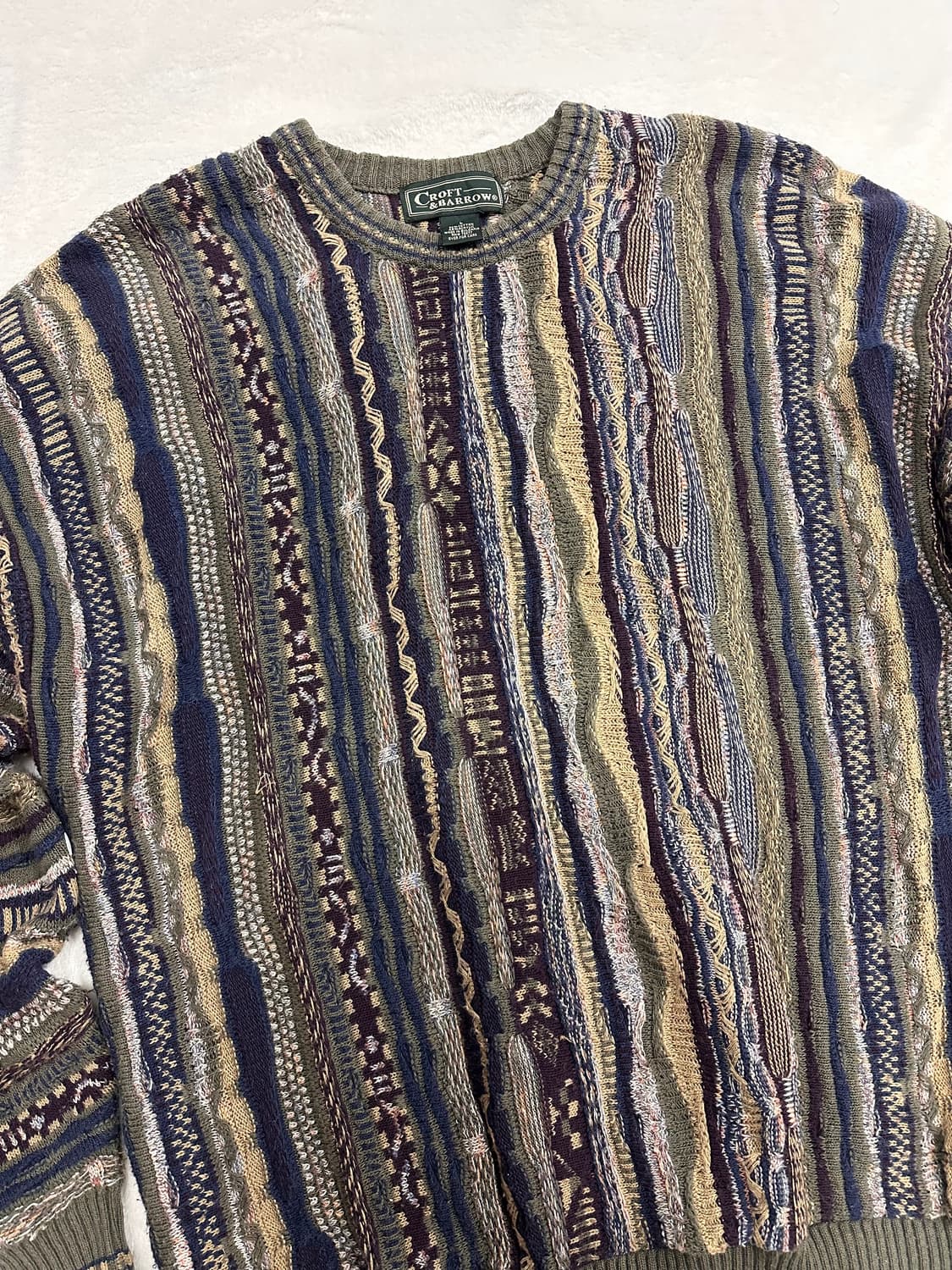 (L)CROFT&BARROW 3D 케이블 니트 쿠지 스타일 상품이미지2