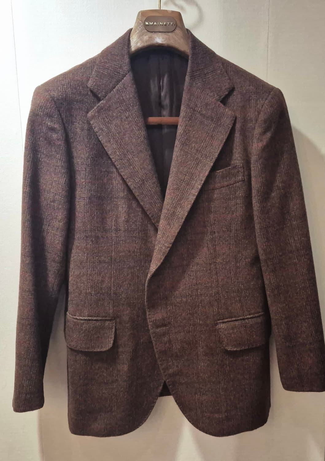 브라운 체크 플란넬 자켓 상품이미지9