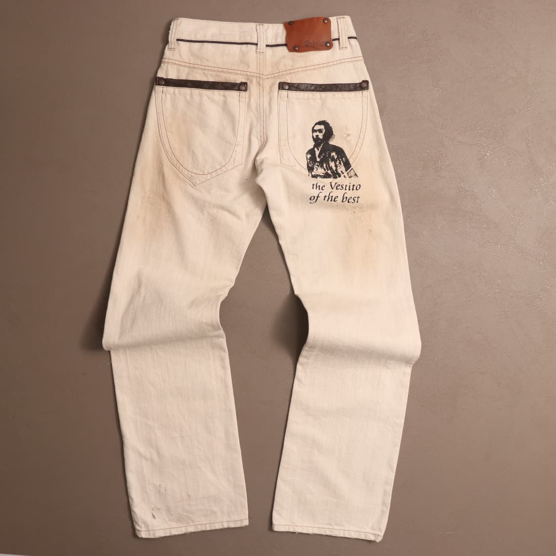 일본빈티지 프린팅 플레어 데님팬츠A1633 상품이미지9