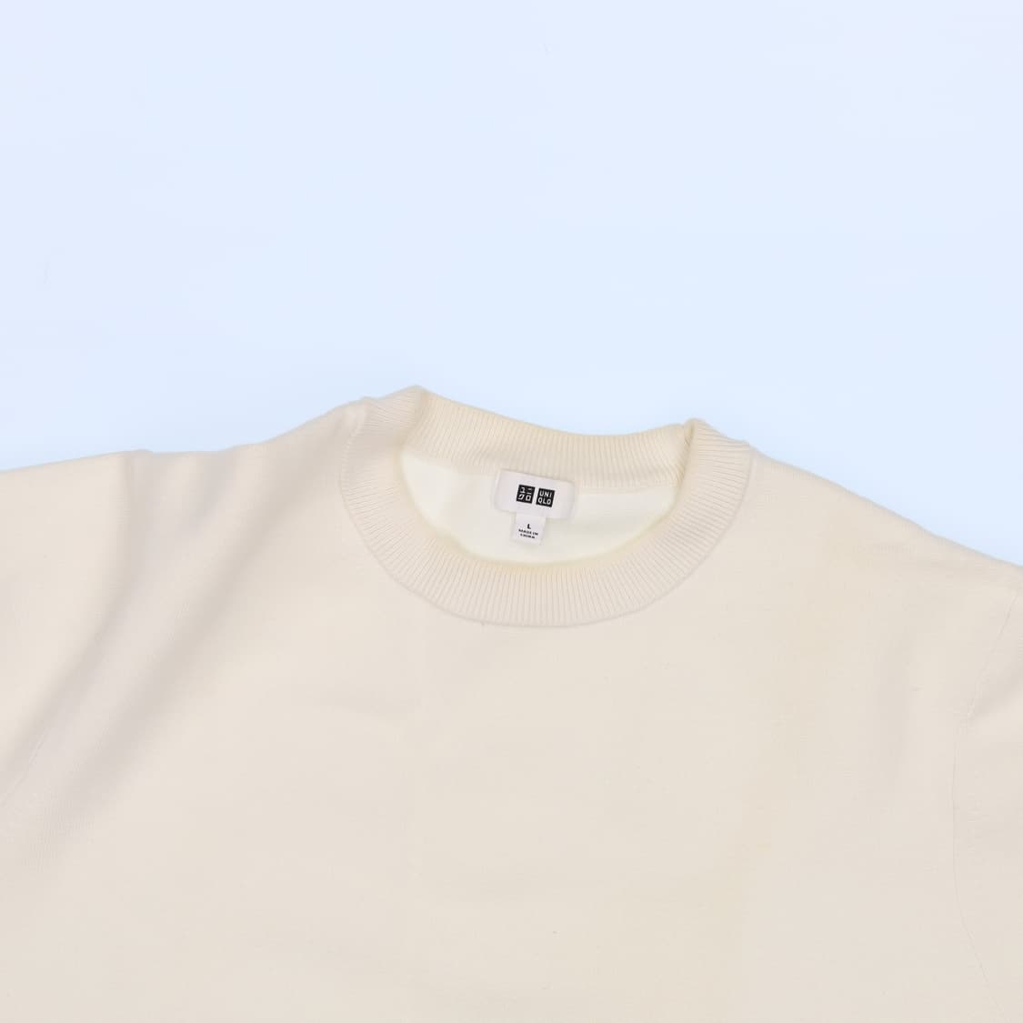 [L] 유니클로 라운드 니트 스웨터 1215H1 상품이미지4