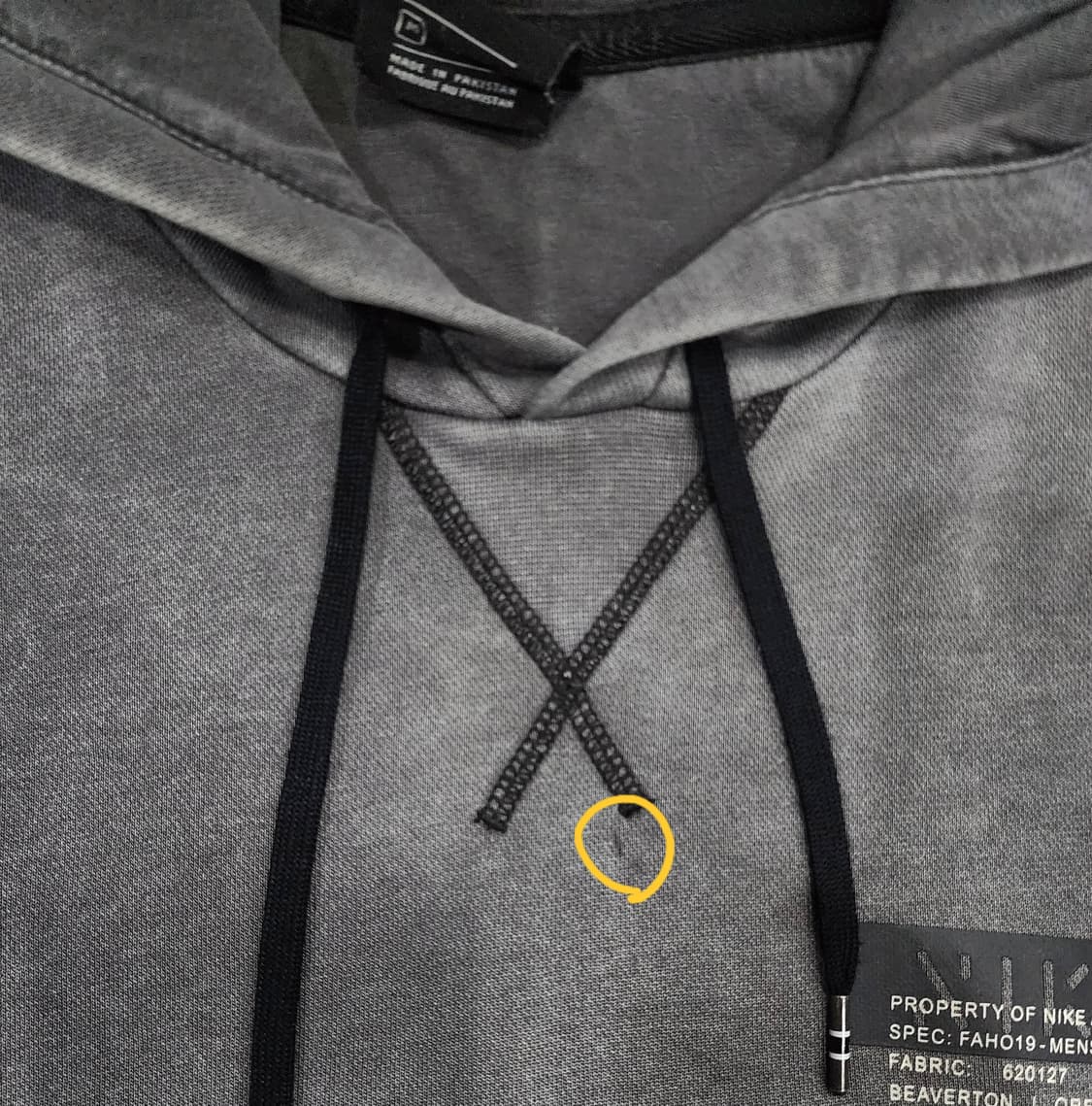 나이키 피그먼트 워싱 후드티 M 상품이미지4
