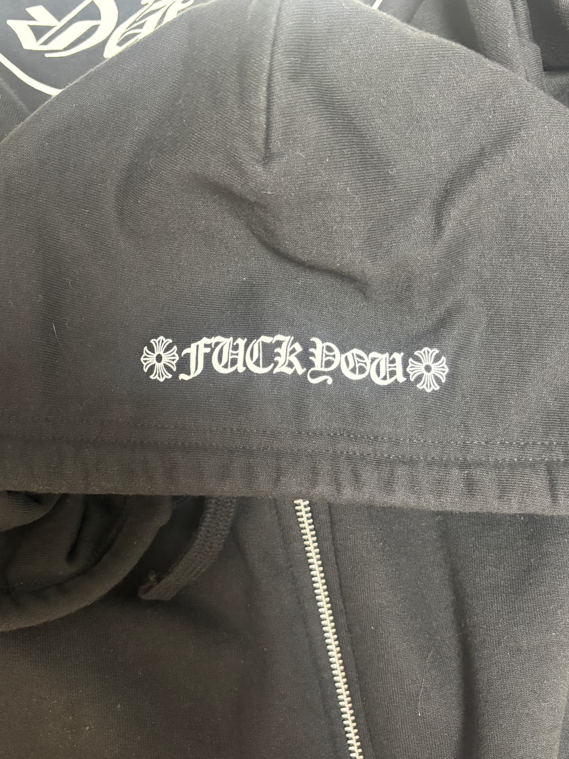 크롬하츠 홀스슈 플로랄 퍽 유 후드집업 L 상품이미지10