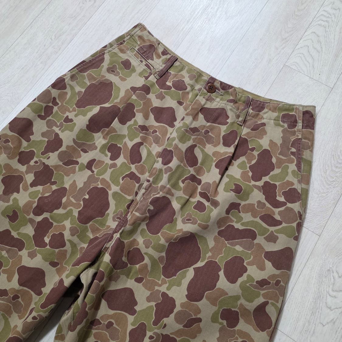 [3] 캐피탈 헤링본 해피피카부 카모 나임 팬츠 베이지카키 kapital 상품이미지2