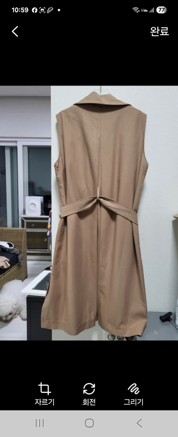 (새제품) 간절기코트,민소매 트렌치코트 Sia F 55-88 상품이미지5