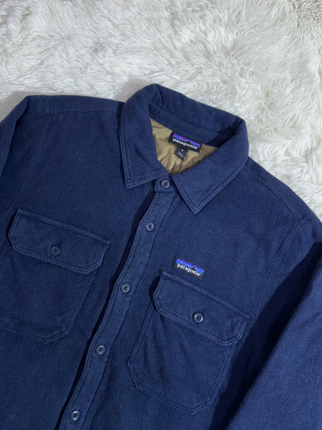 파타고니아 네이비 누빔 셔츠자켓  상품이미지4