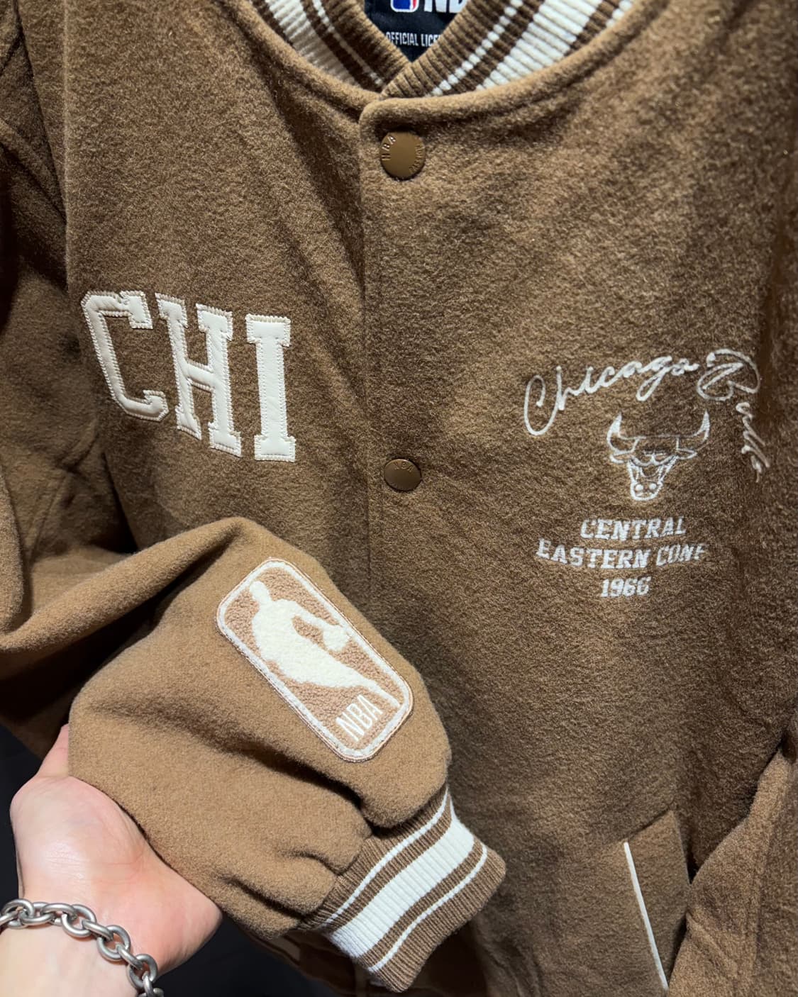 M NBA 시카고불스 1966 빅로고 바시티 자켓 상품이미지6