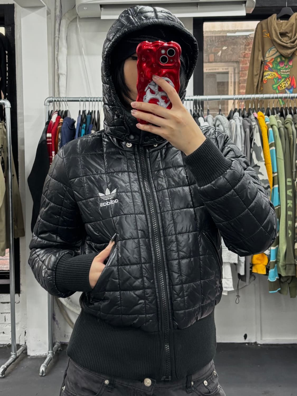 아디다스 퀄팅 크롭 자켓 상품이미지3