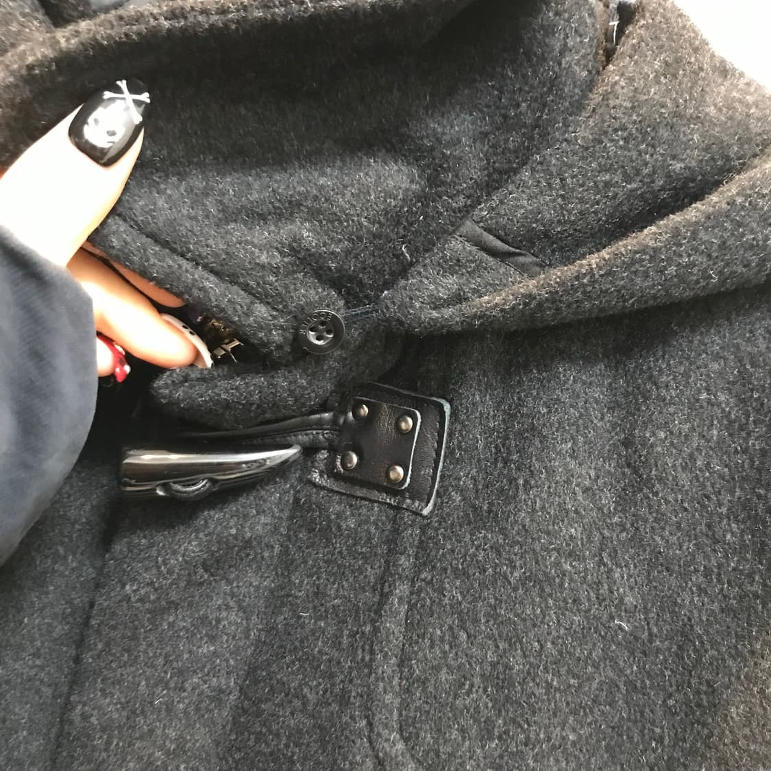 Vintage 빈티지 모리걸 라떼갸루 떡볶이 울 후드코트 상품이미지5