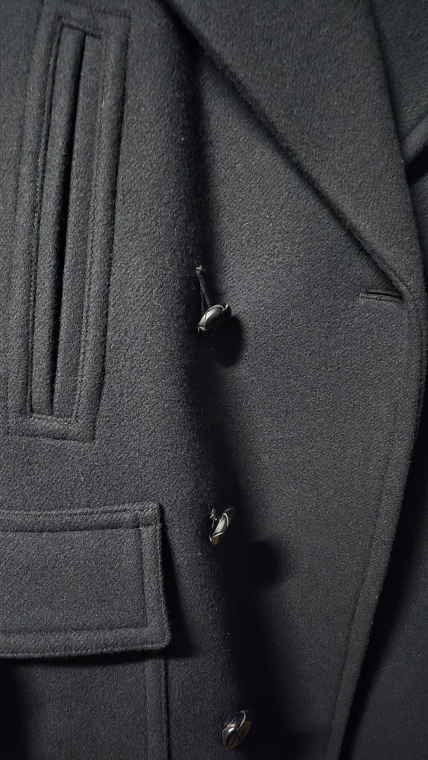 애프터프레이 셔먼 더블 피코트 블랙 M 사이즈 상품이미지5