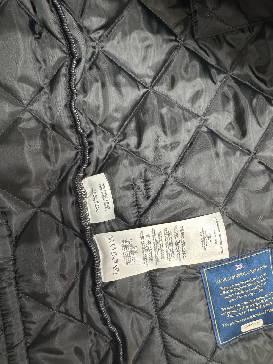 라벤헴퀼팅자켓 사이즈 M 상품이미지9