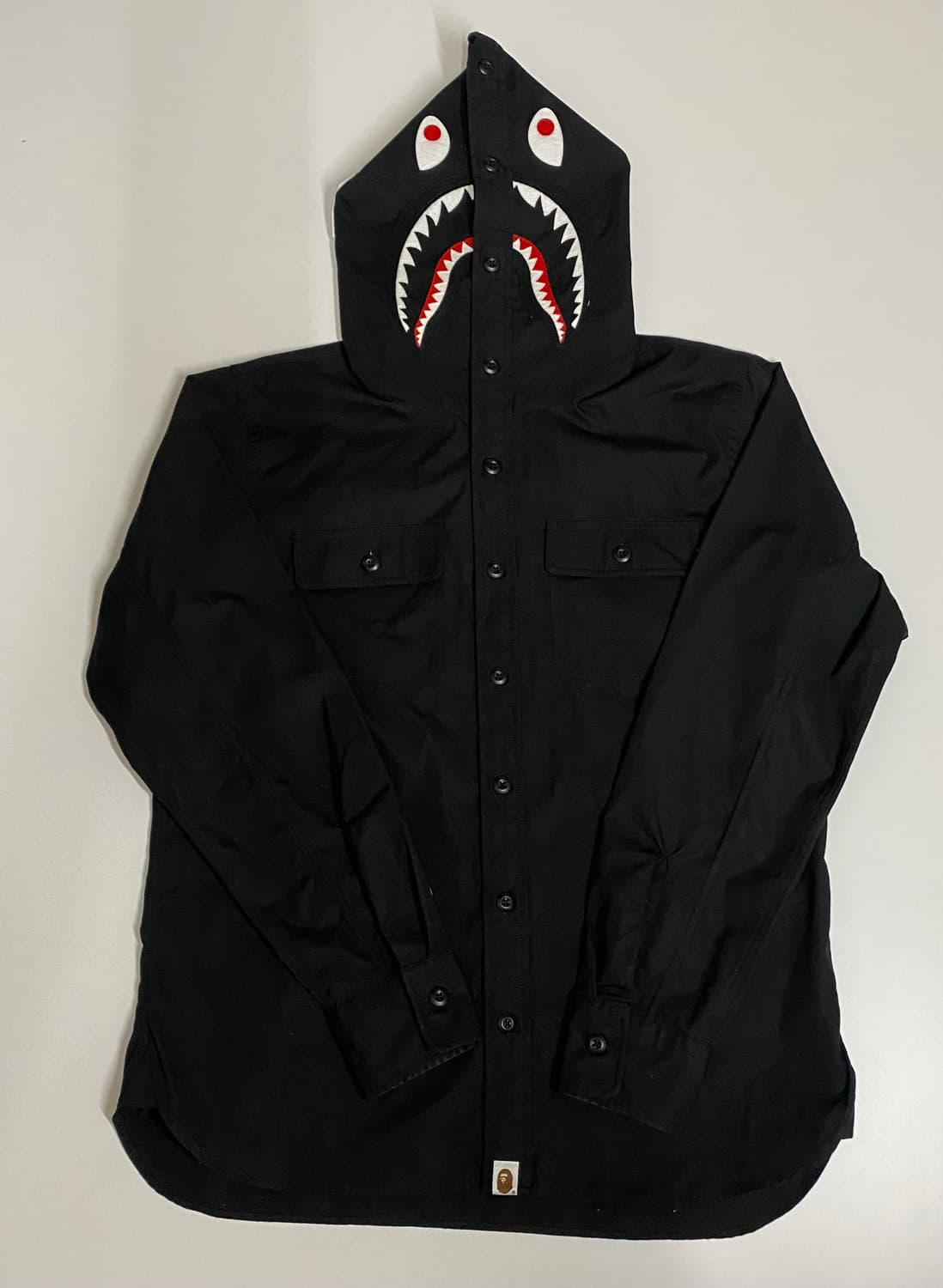 베이프 샤크 후드 셔츠 L 상품이미지1