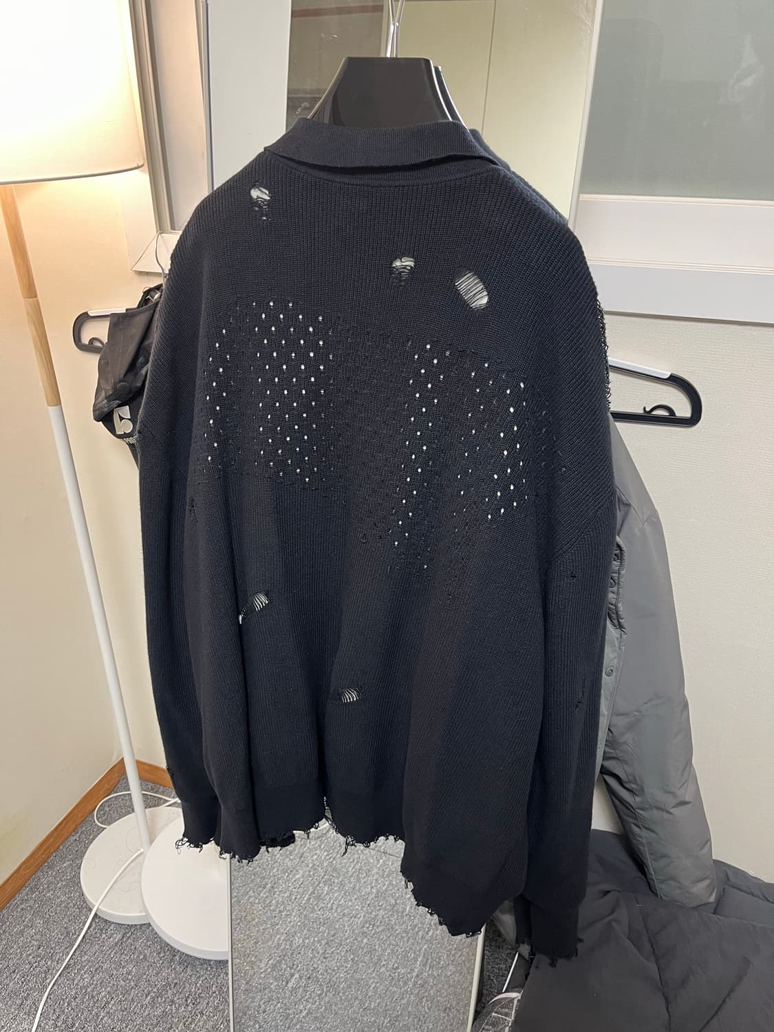 (급처) 프로페서E 디스트로이드 니트 집업 상품이미지2