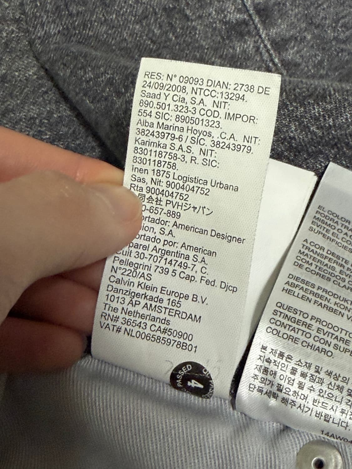 Calvin Klein CK 그레이 워시 하이라이즈 루즈 데님 상품이미지9