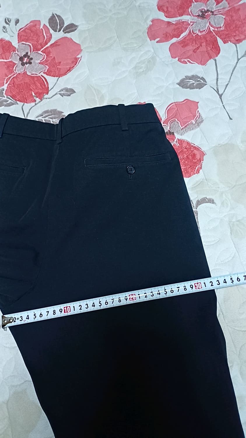 유니클로 짧은 스판면바지 31인치 기장92 상품이미지8