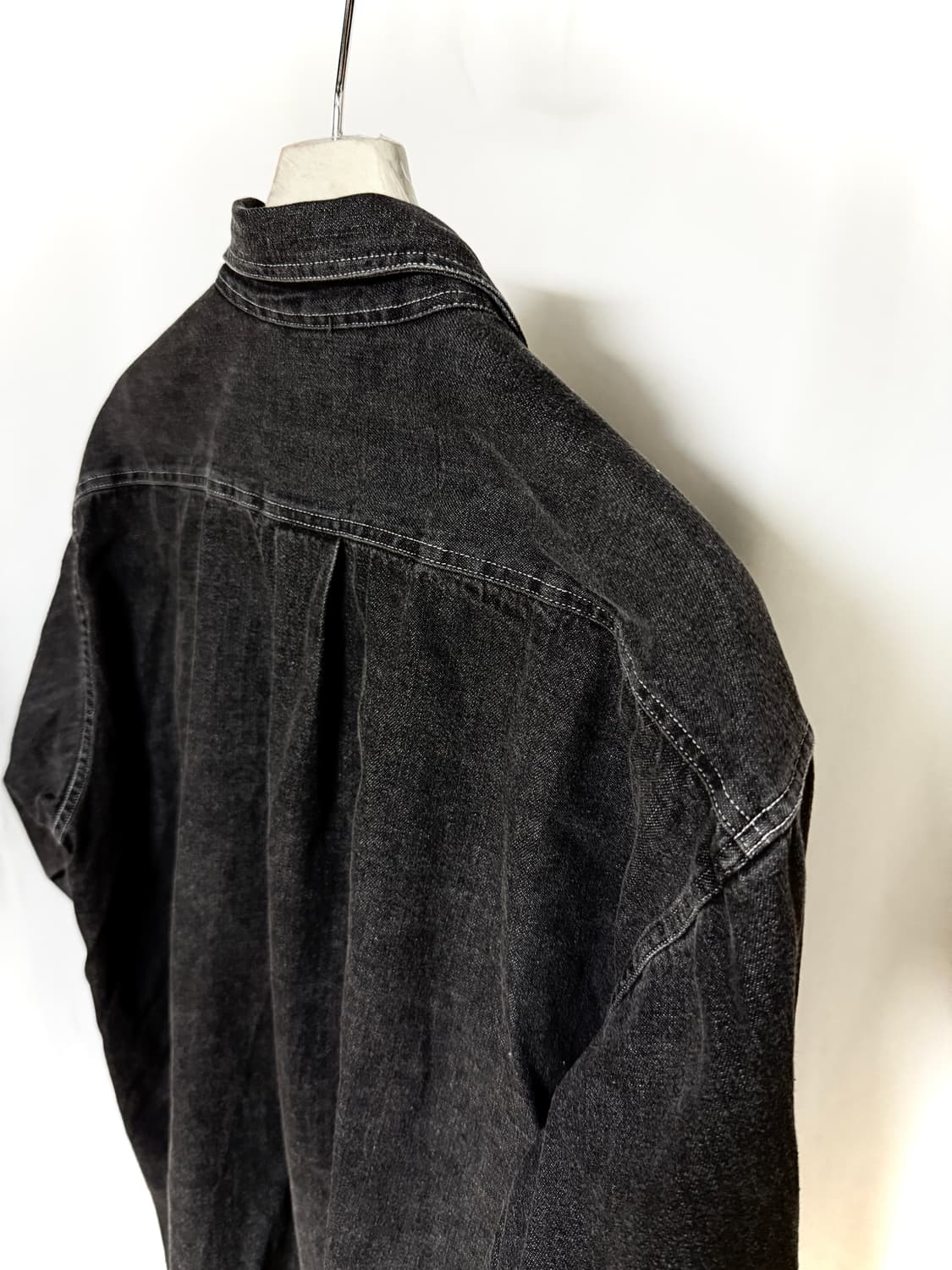 꼼데가르송 99s 田中慶一 빈티지 워시드 데님 셔츠 상품이미지8