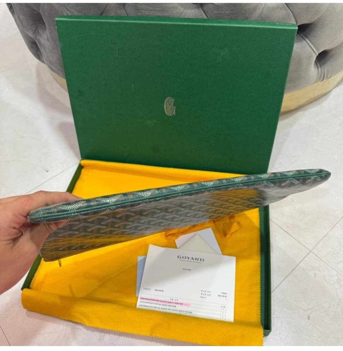 고야드 mgm 그린 클러치 상품이미지5