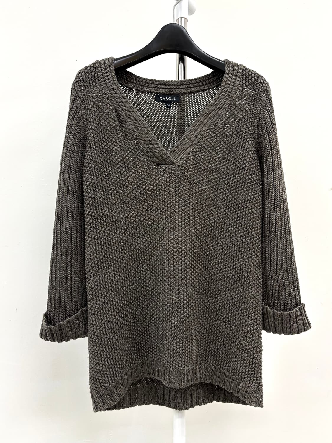 빈티지 카키 니트 상품이미지5