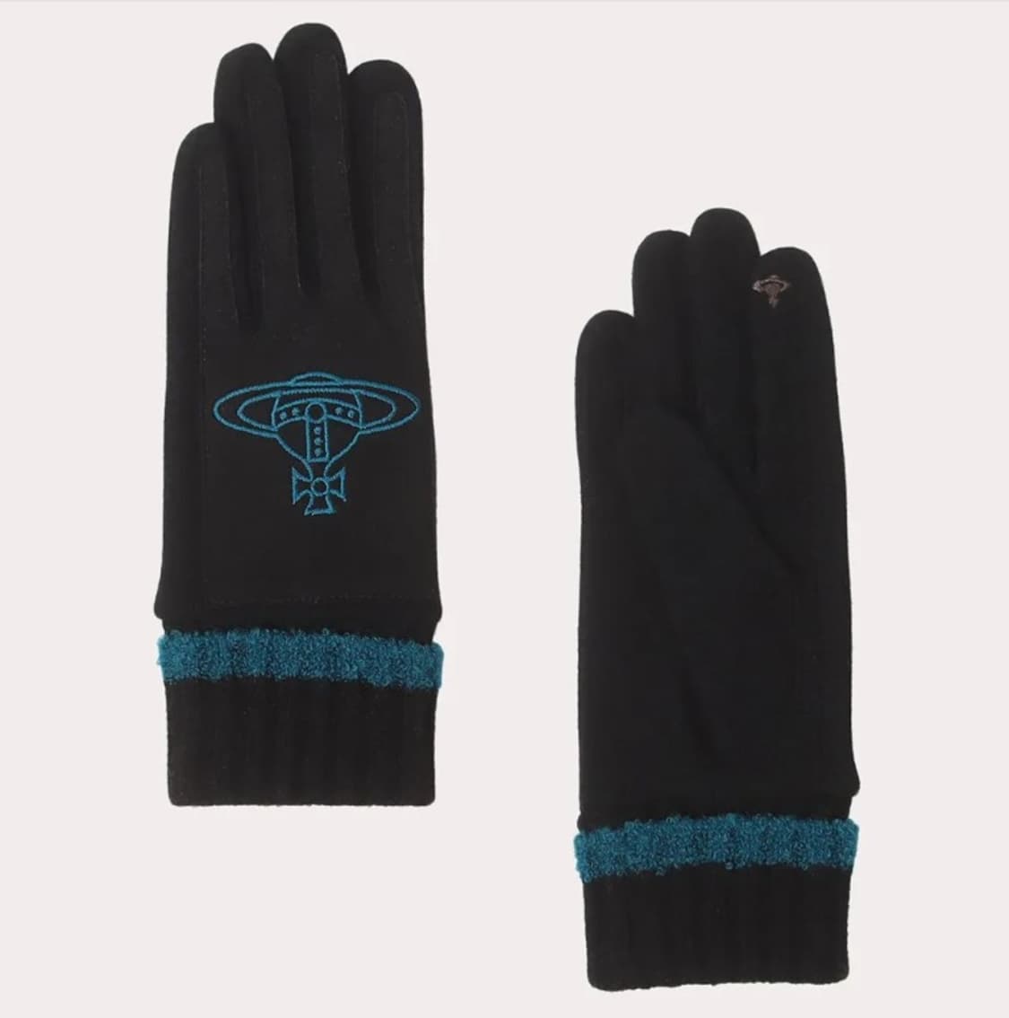 비비안 웨스트우드 빅 orb 저지 글러브 블랙 (새상품) 상품이미지2