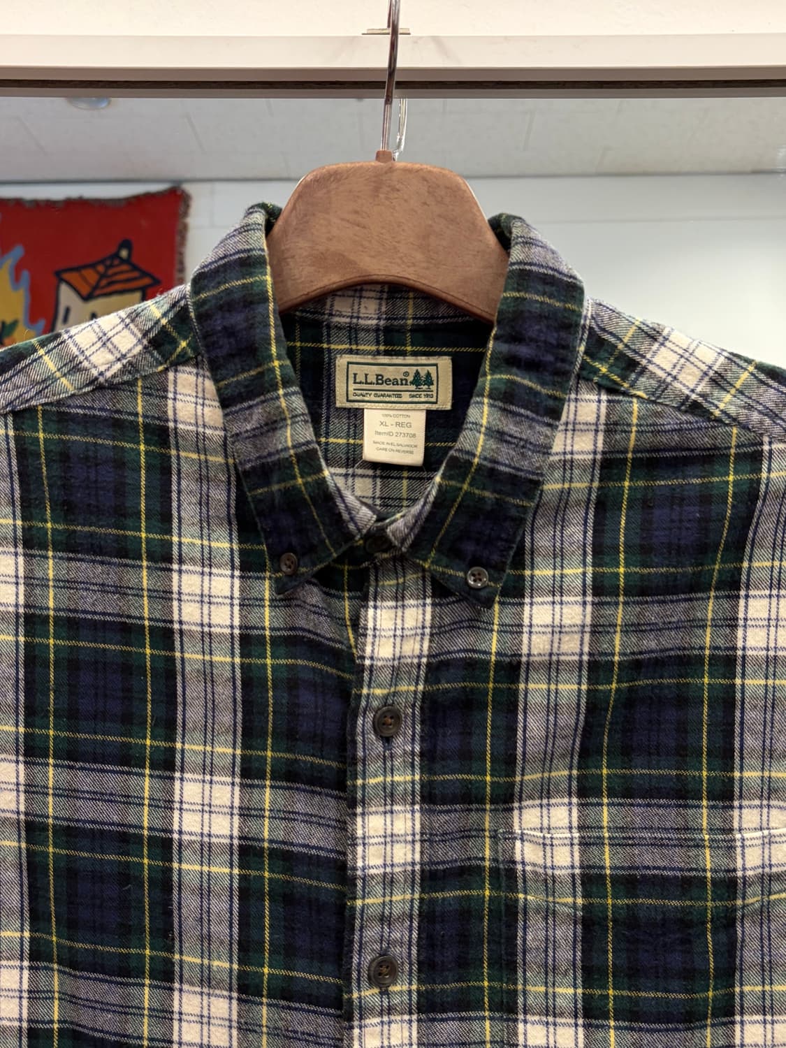 L.L.Bean 엘엘빈 플란넬 체크 셔츠 상품이미지3