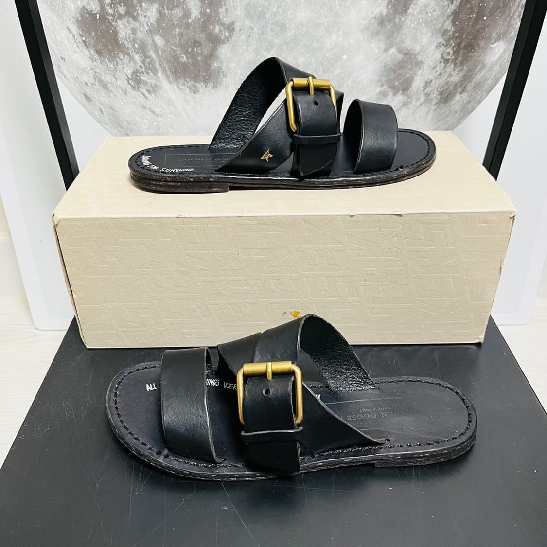 정품 38) 골든구스 레진 노티드 마가렛 플랫 샌들 240~245 상품이미지1