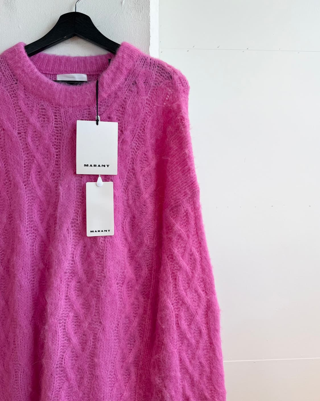 이자벨 마랑 핑크 앤슨 케이블 니트  상품이미지5