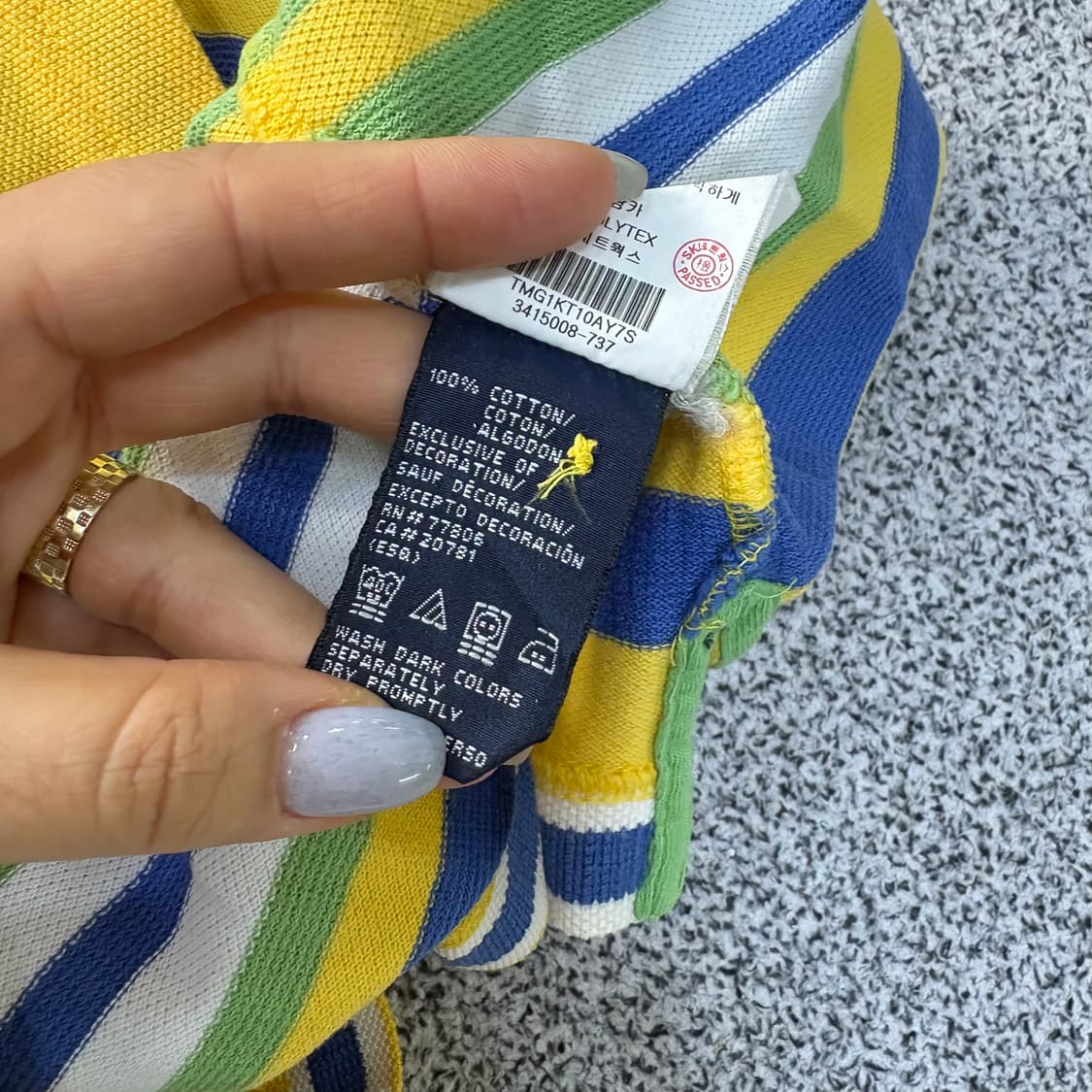 S/P 타미힐피거 폴로 셔츠 스트라이프 0311J 상품이미지5