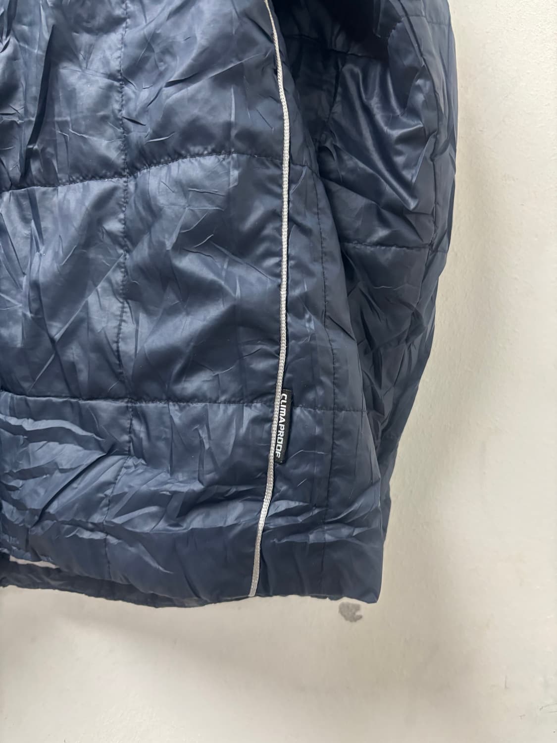 아디다스 네이비 도트패턴 후드 패딩 상품이미지7