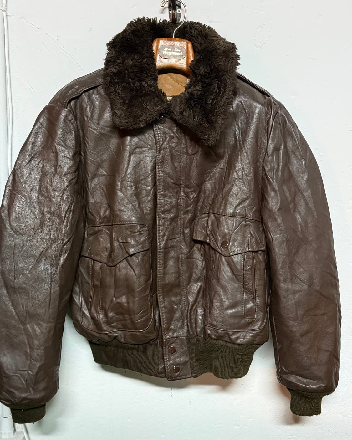 50-70‘s Kirk's Suede G-1 레더 봄버자켓 46 상품이미지1