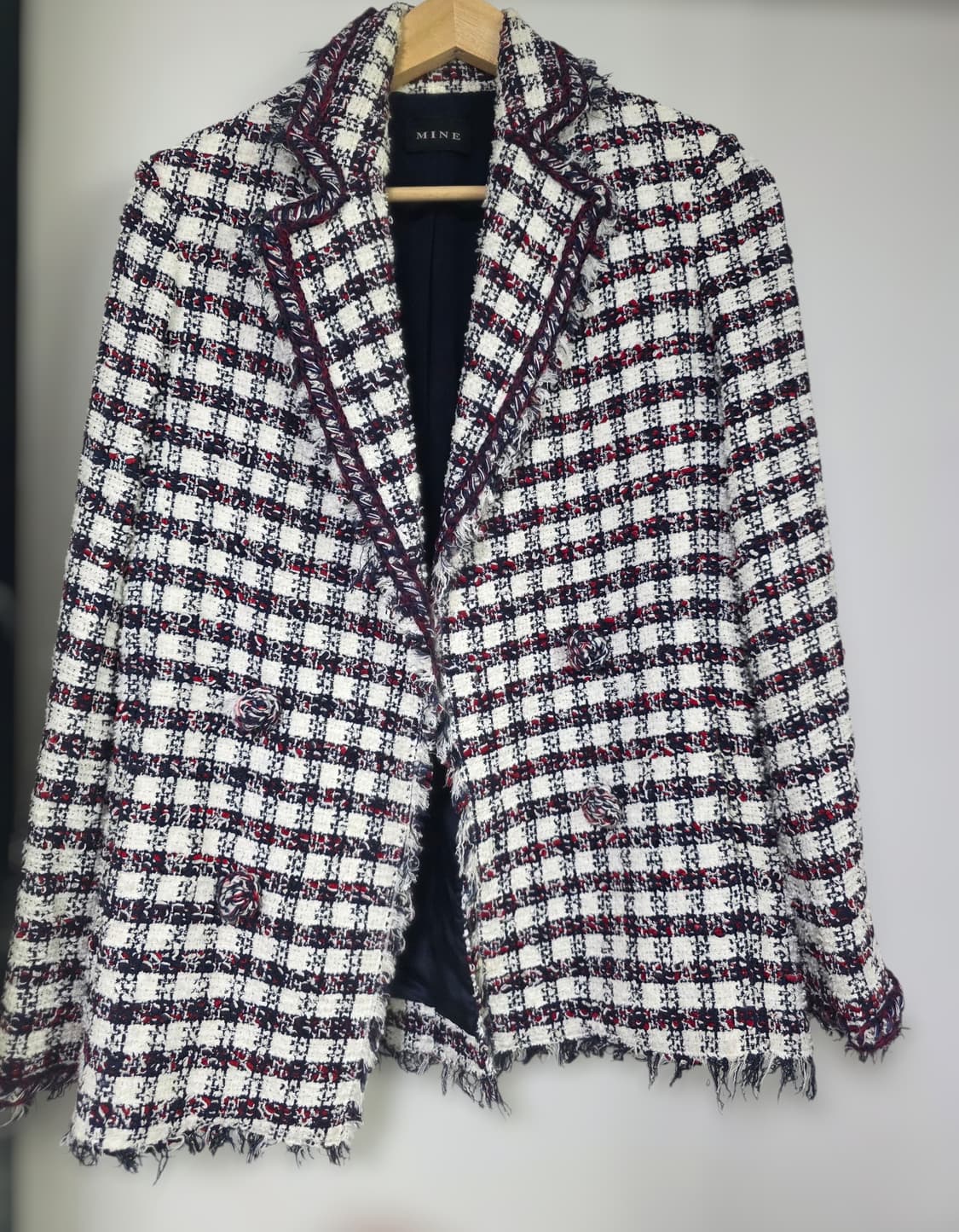 MINE 마인 이태리원단 트위드 자켓 상품이미지2