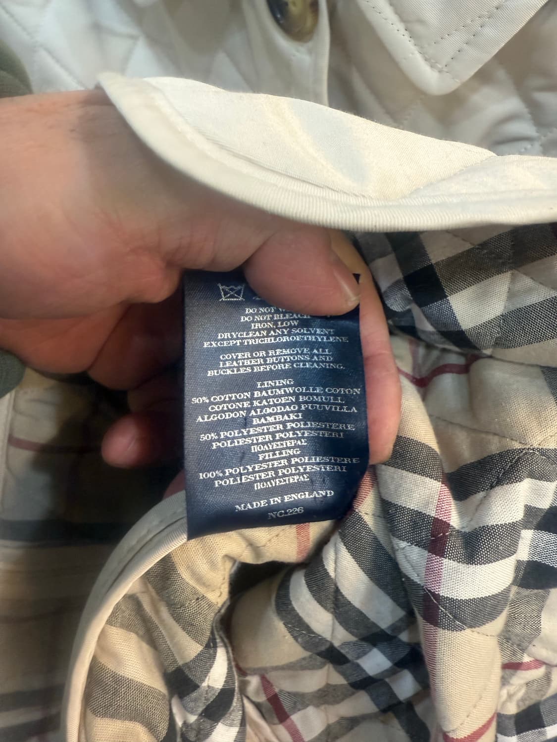 66-77 정품 버버리 누빔자켓 팝니다 상품이미지5
