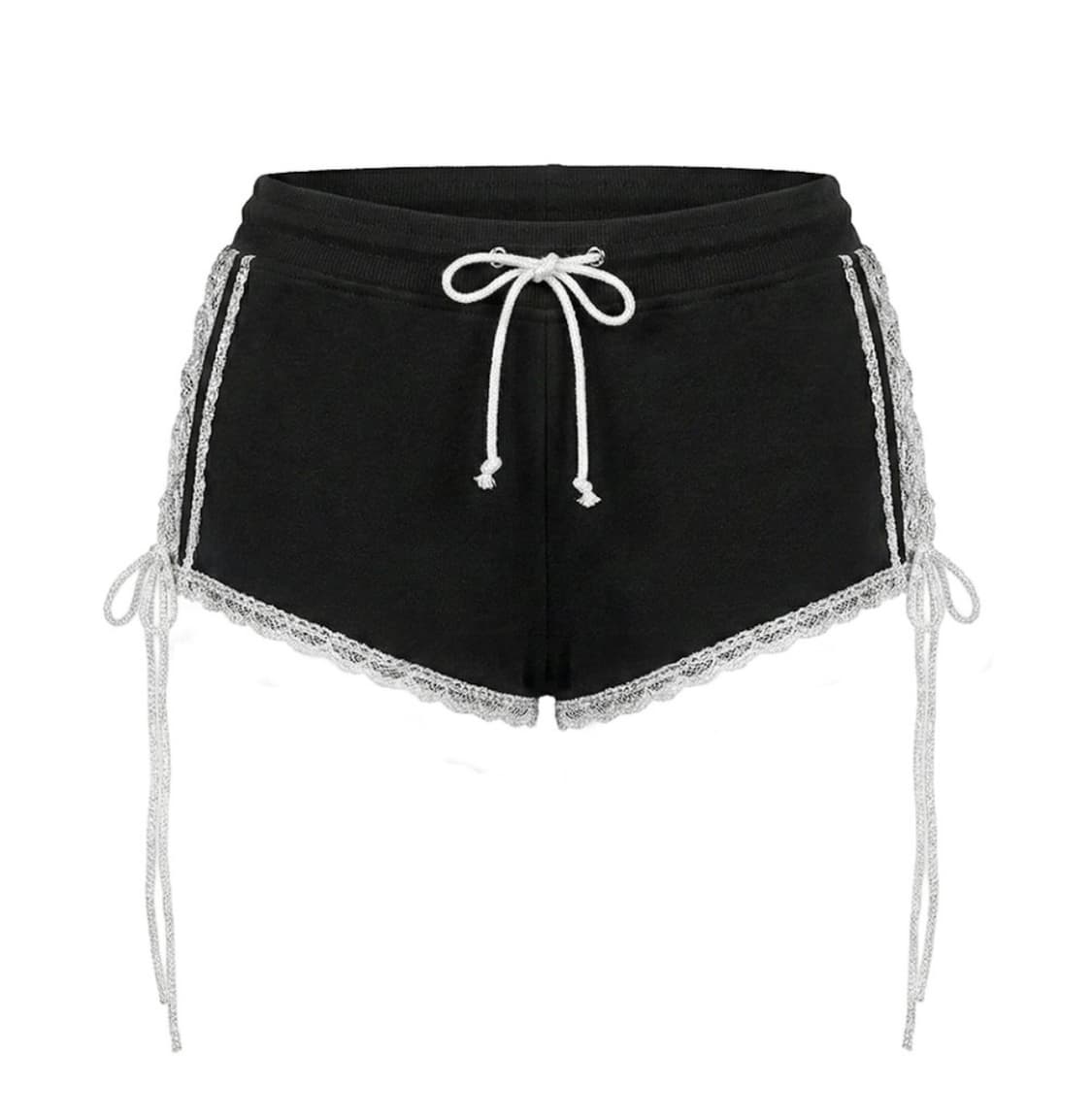 [새상품] 스키즘인듀싱 반바지 LACE SHORTS BLACK 상품이미지3