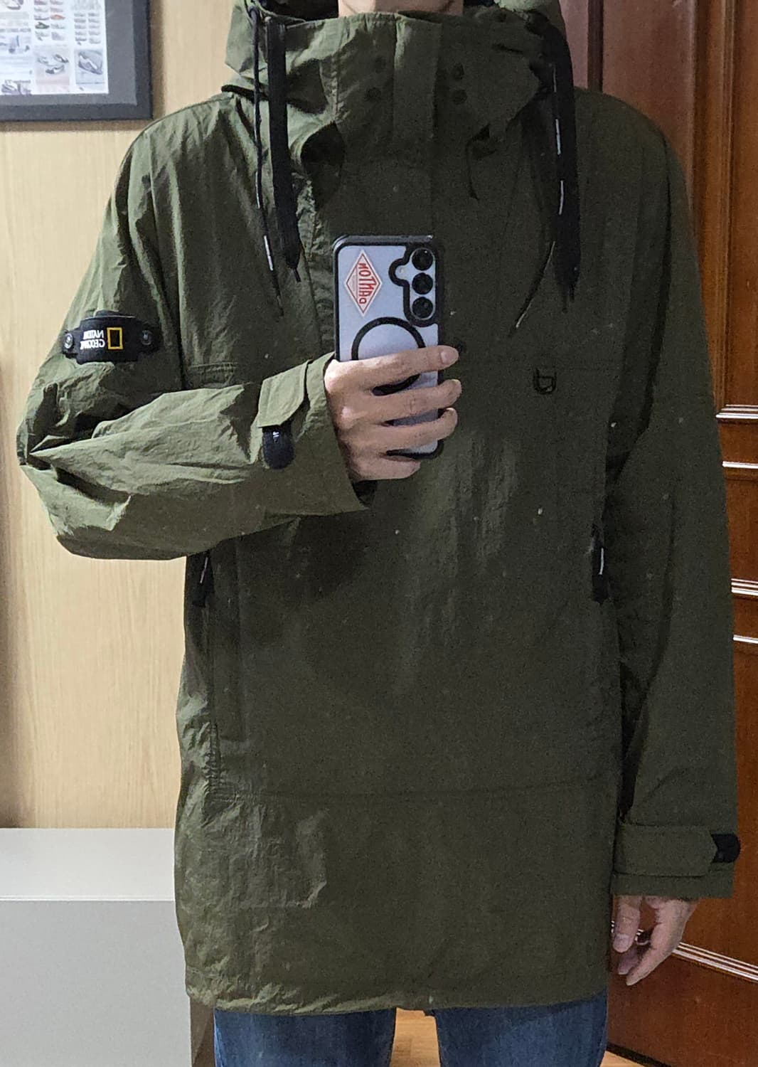 (착샷) 네셔널지오그래픽 바람막이 유틸리티 아노락 자켓 상품이미지8