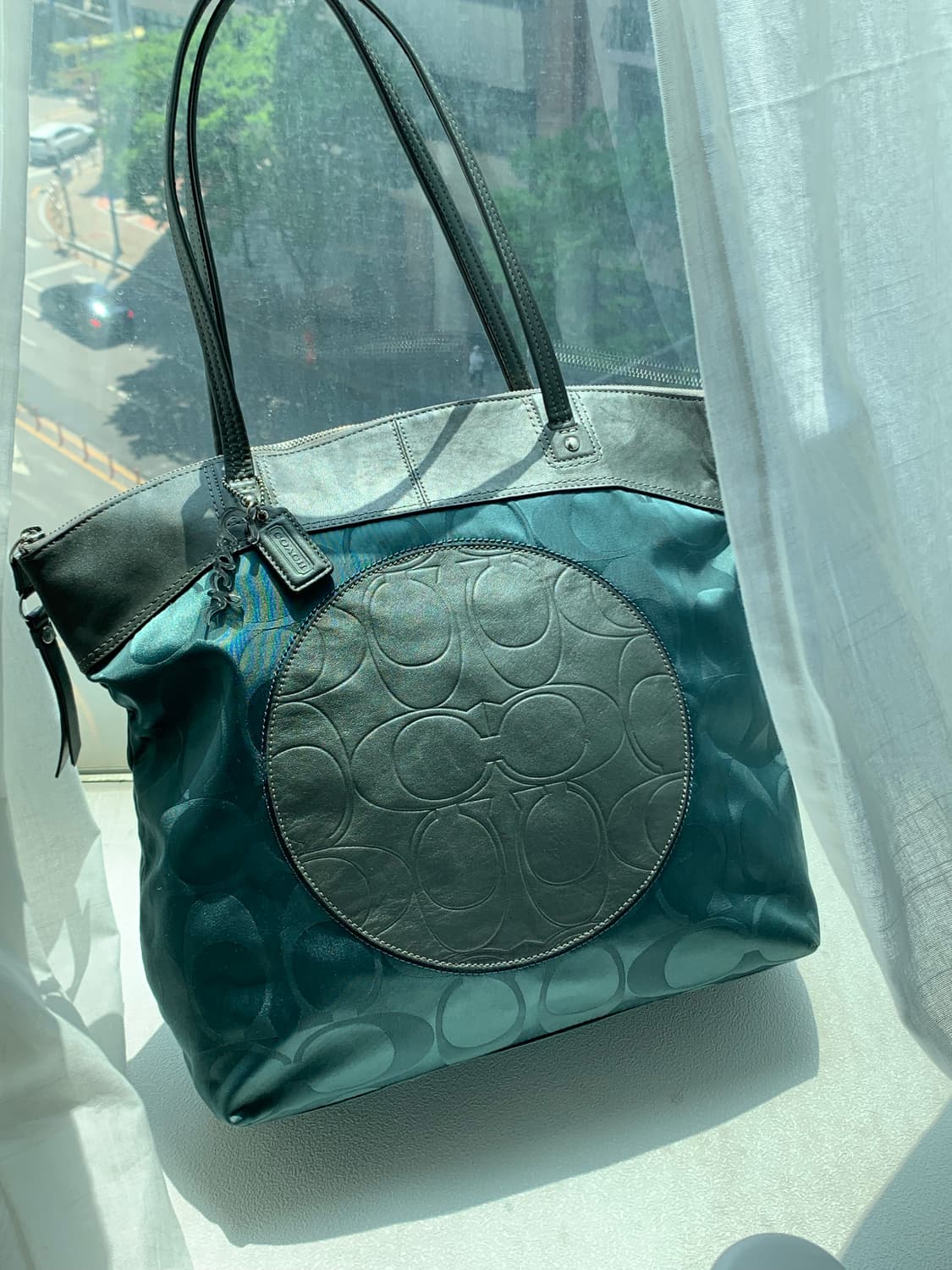 💙 Coach blue green bag 상품이미지2