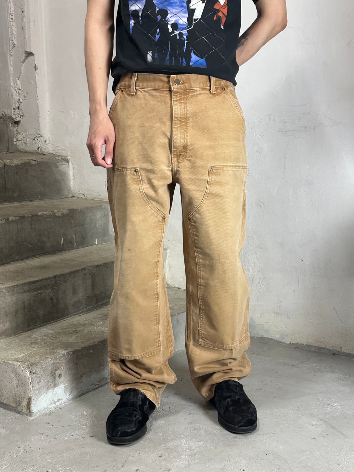 OG 칼하트 B136 BRN 더블니 칼하트 더블니 브라운 썩블니 상품이미지10