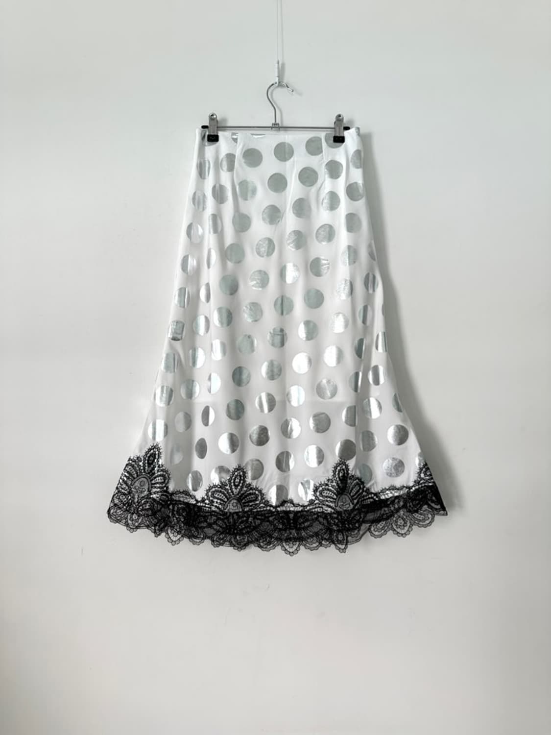 Dot lace long skirt / white 상품이미지7
