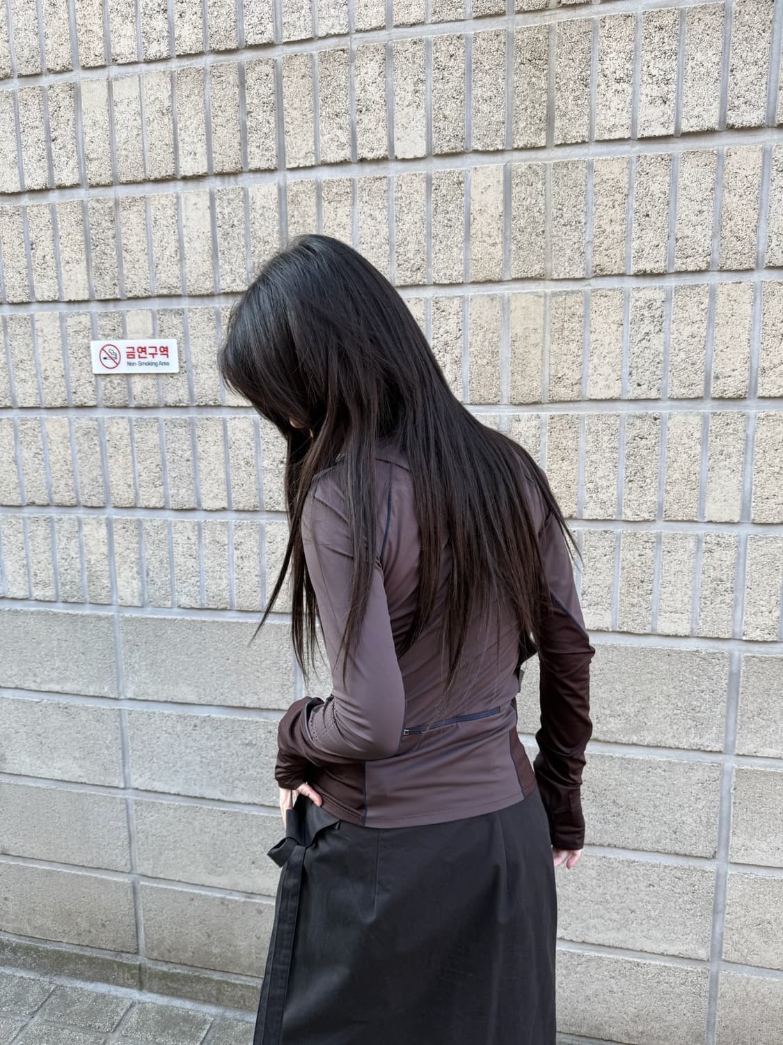 혜인 서 매쉬 디테일 롱 슬리브 상품이미지6