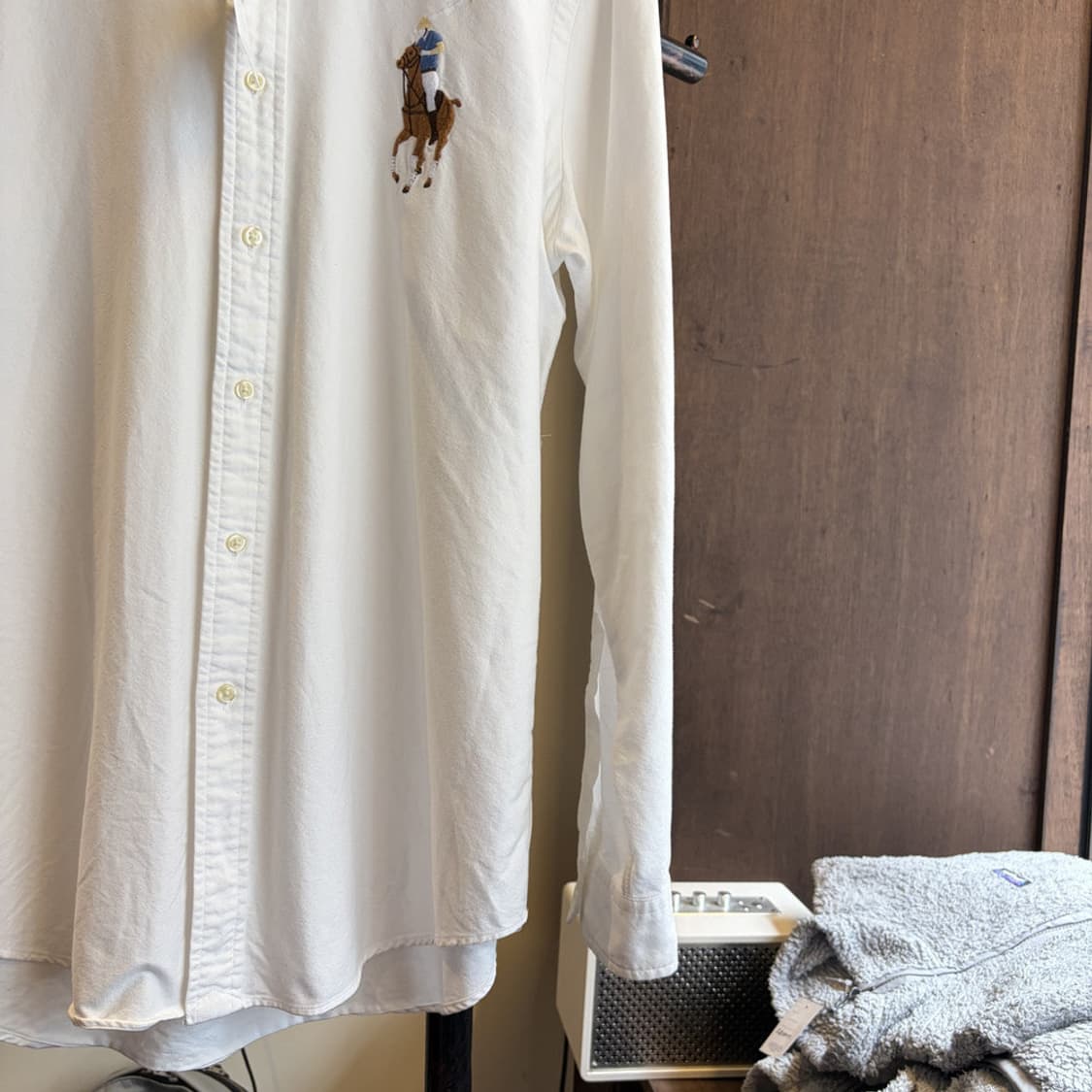 16340 - 폴로 랄프로렌 화이트 빅로고 셔츠 상품이미지4