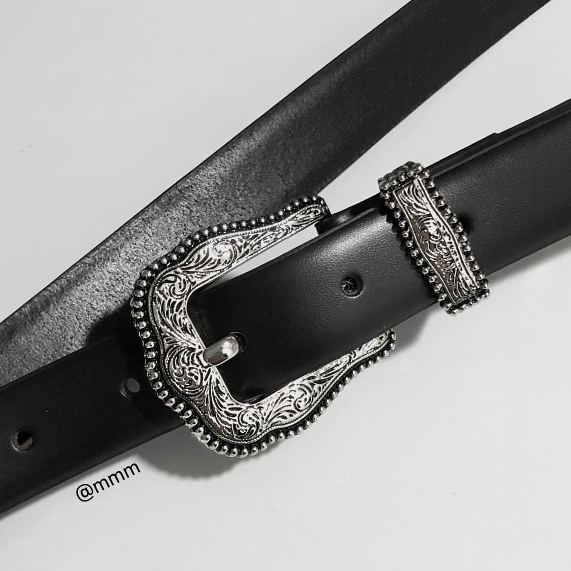 [Unisex] 볼륨 웨스턴 장식 가죽벨트 상품이미지5