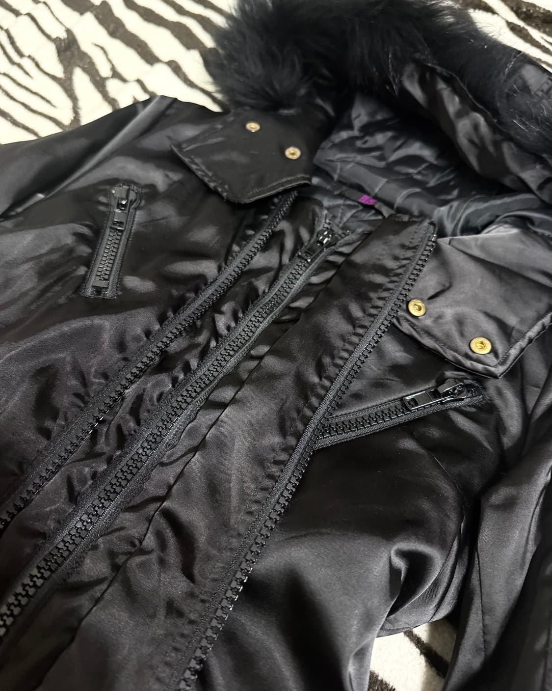 Mars gold botton fur puffer jacket 상품이미지4