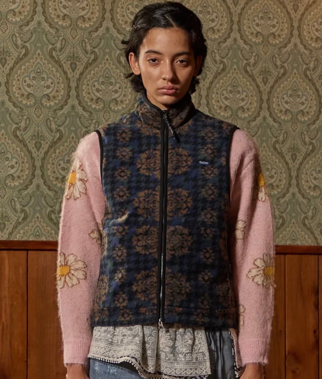 Penfield 펜필드 헤리티지 웨스턴 패턴 플리스 베스트 네이비 M 상품이미지1