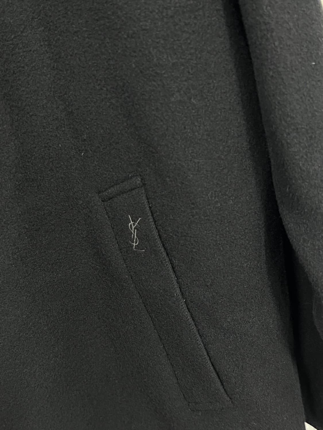 90s YSL 입생로랑 모직 발마칸 코트 상품이미지3