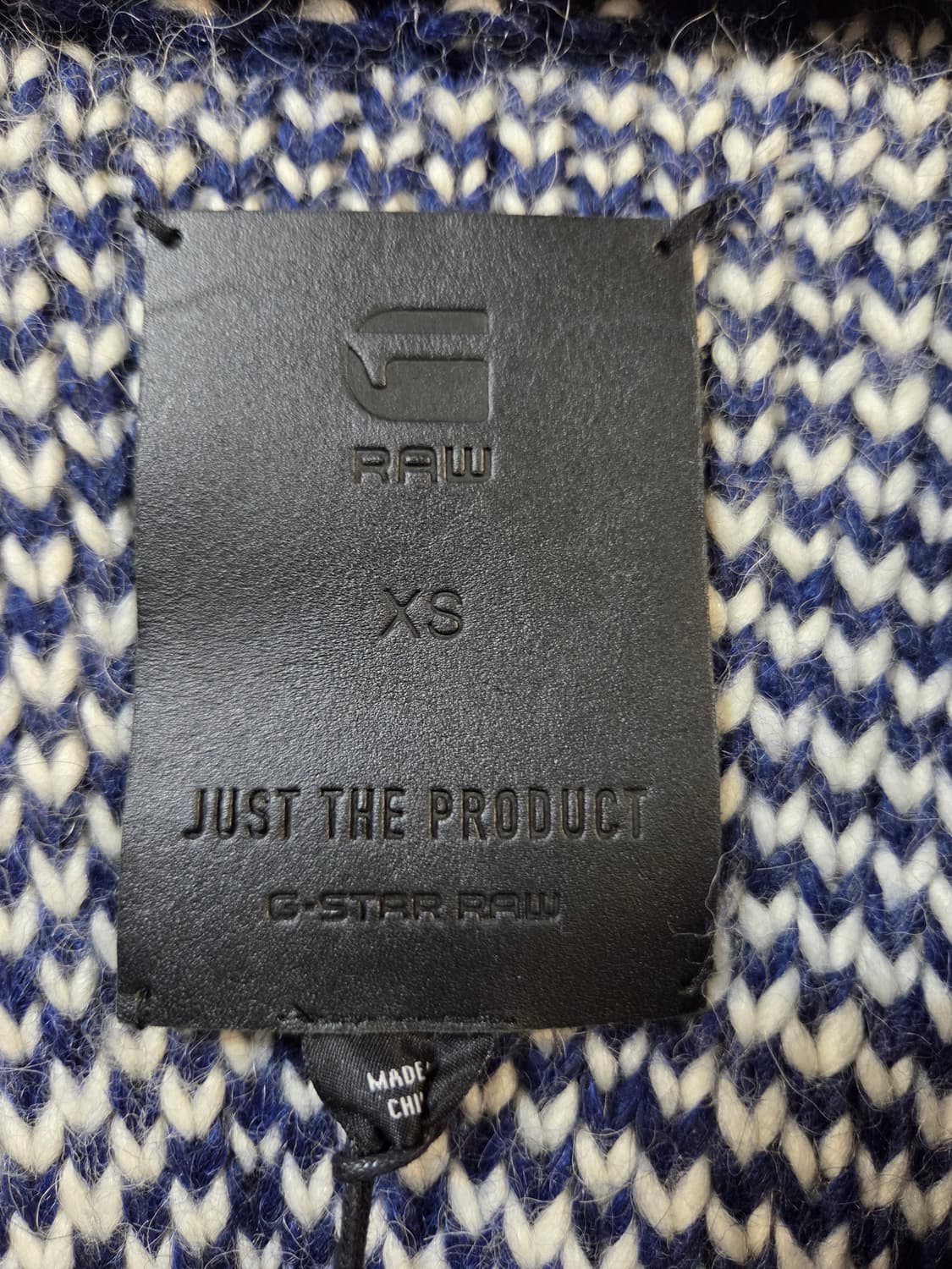 시스템옴므 네이비 패턴 가디건(XS) 상품이미지5